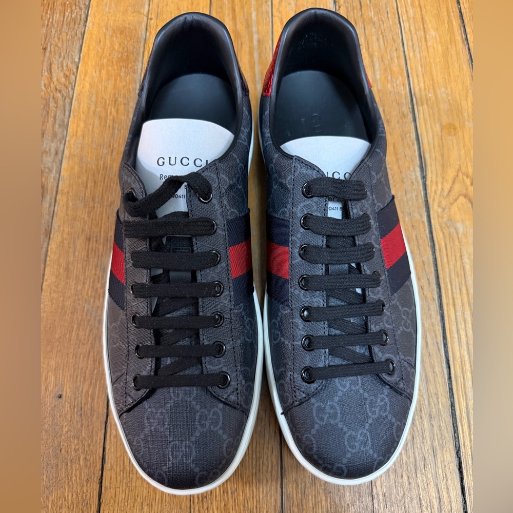 Gucci Ace GG Supreme Black Grey